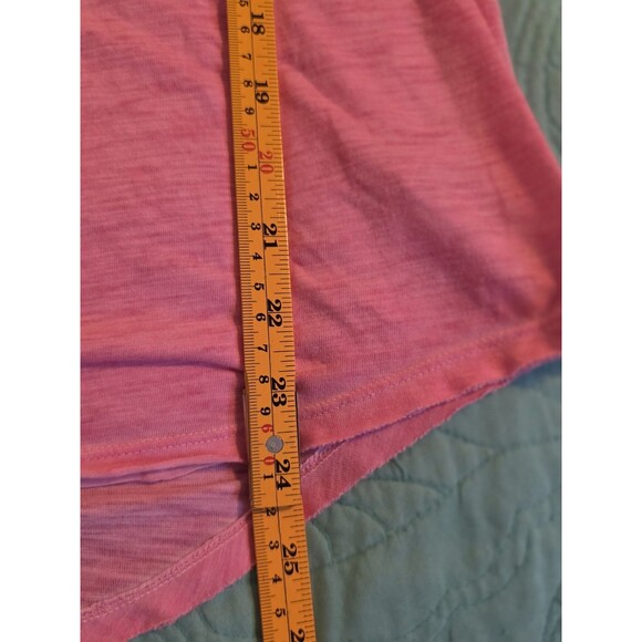 Kenar Women's Size Small Pink Cotton Blend Light Weight V-Neck Short Sleeve Top - Picture 7 of 7